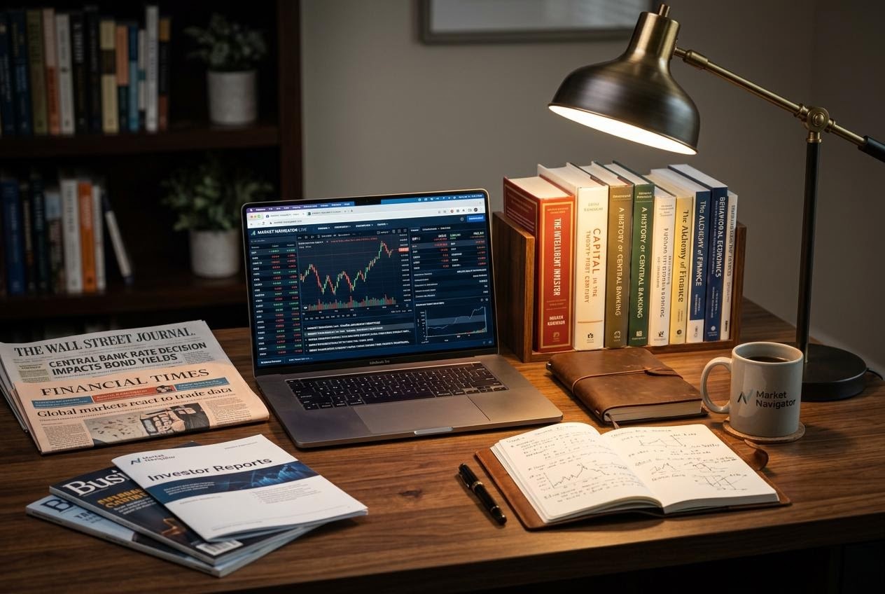 市場ナビゲーターのデスク